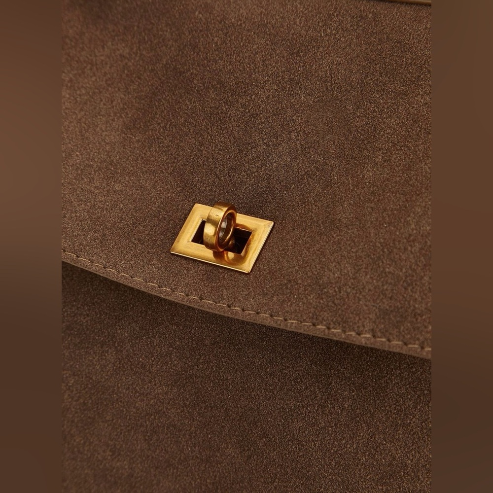 Commense Structured Utility Work Tote / Shoulder Bag | NWT | Brown - Picture 8 of 14